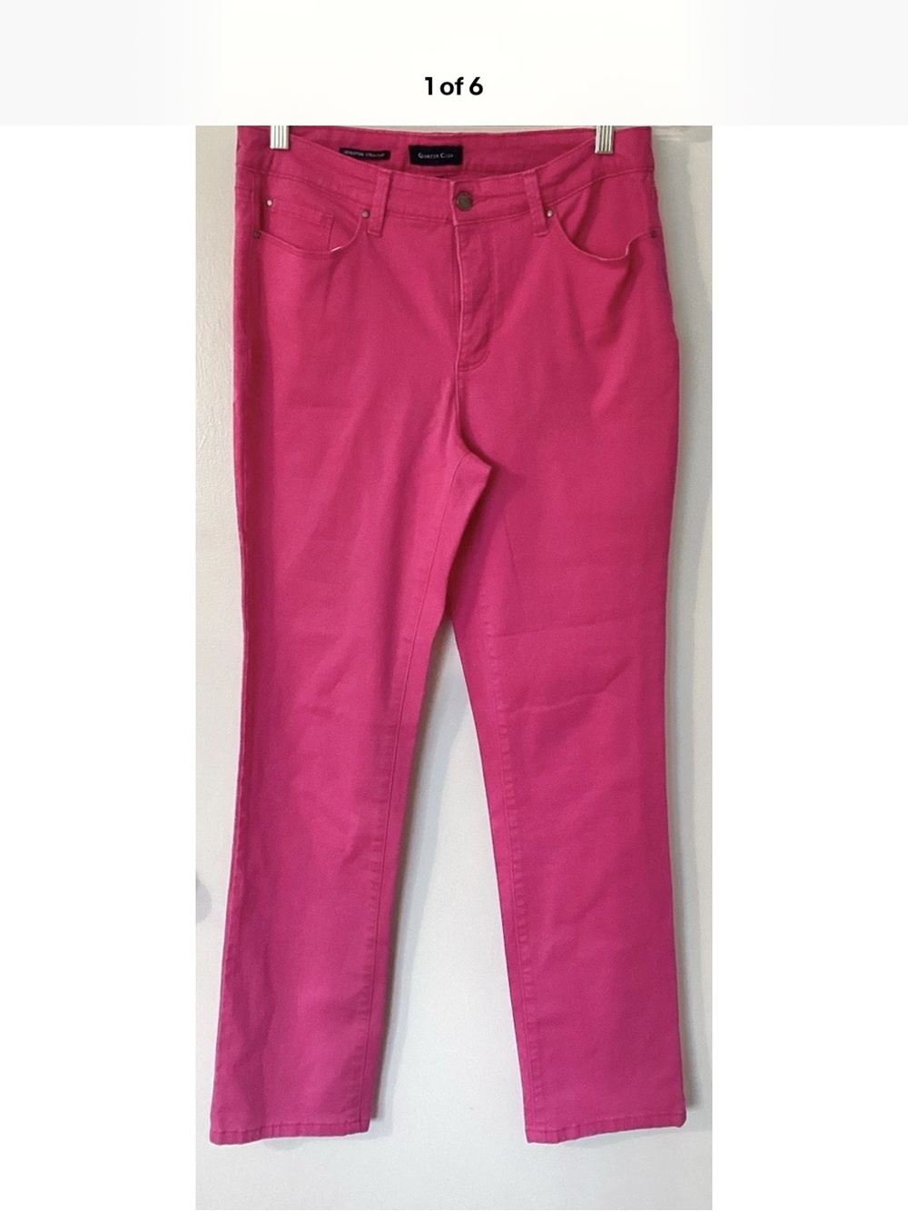 Charter Club Bright Pink Straight-Leg Jeans